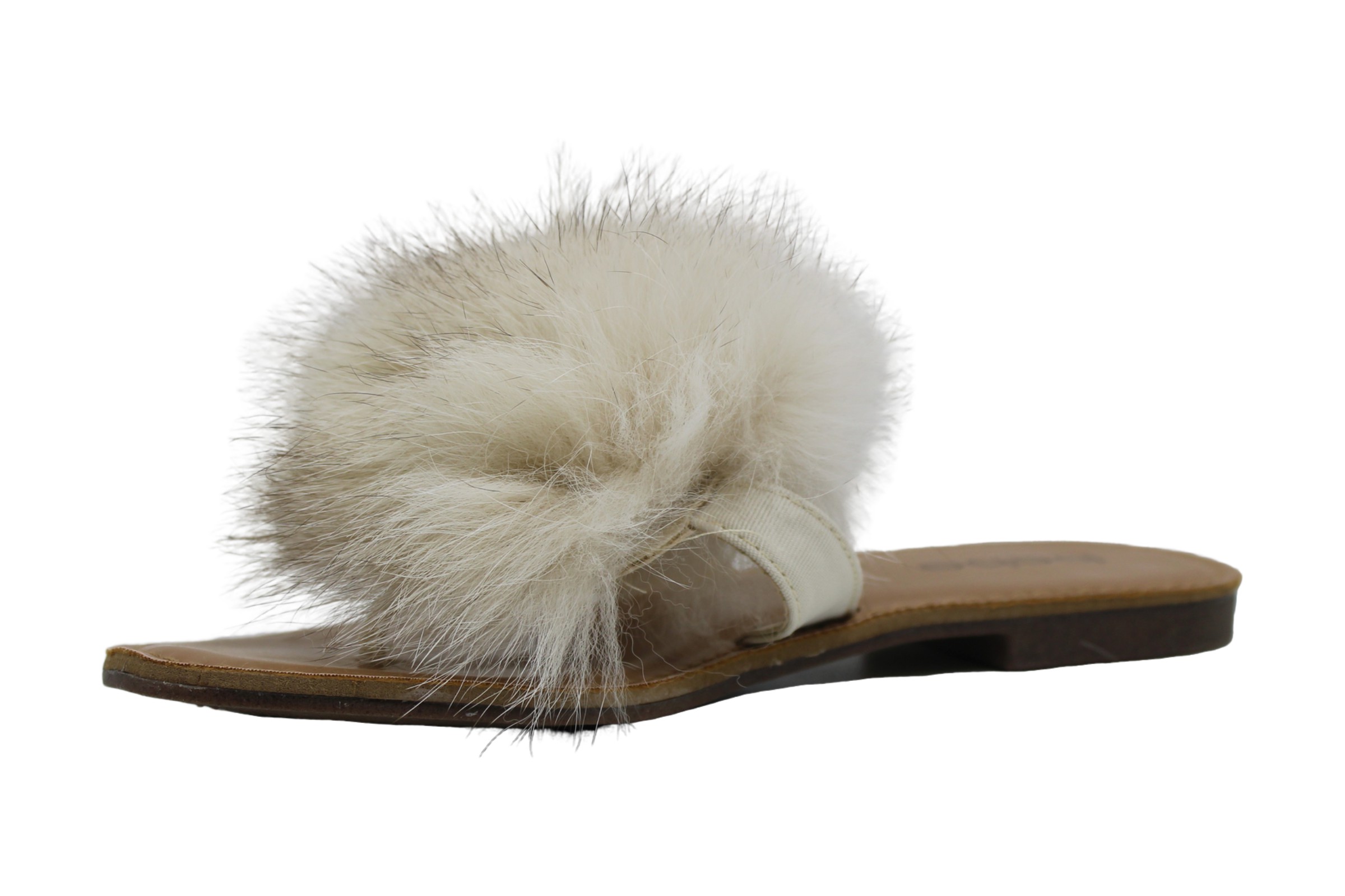 bebe katerina pom pom thong flat sandals