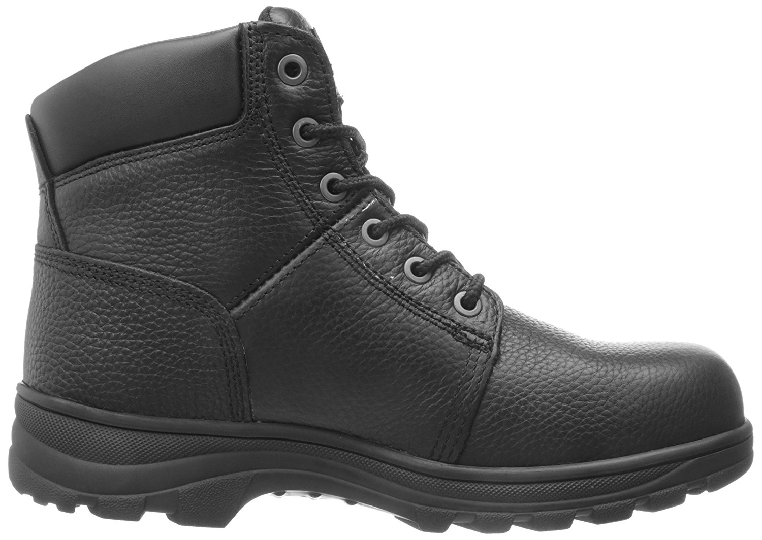 Skechers Mens 77009 Leather Steel toe Lace Up Safety Shoes, Black, Size ...