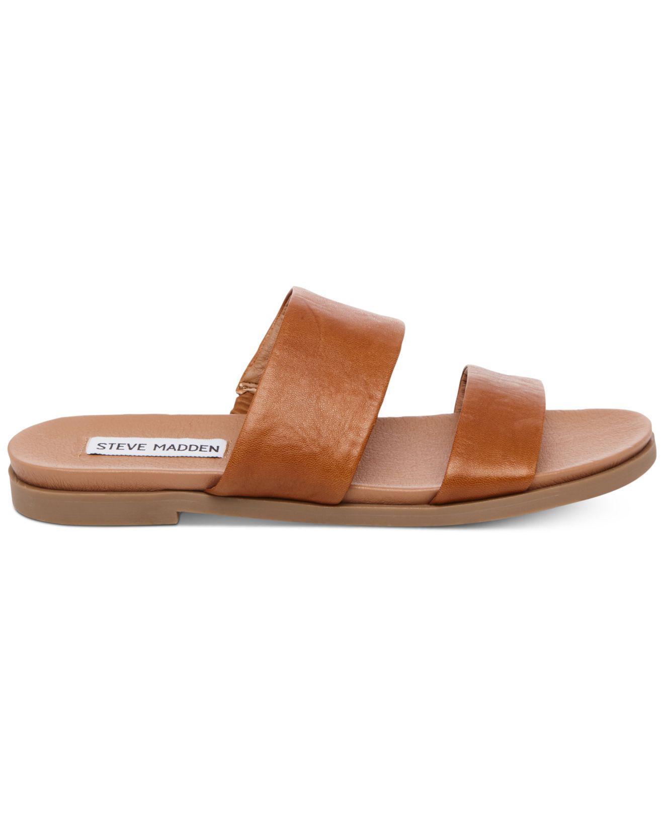 steve madden leather slides