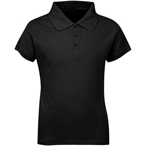 black fitted polo shirts