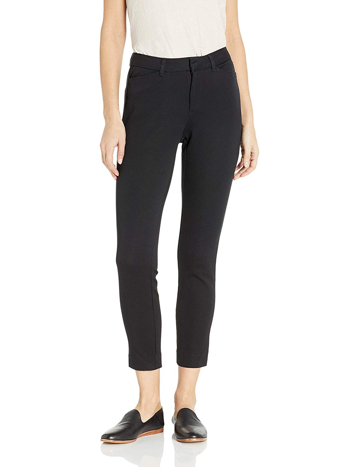 Essentials Women's Skinny Ankle Pant, Black, 2 Long, Black, Size 2.0