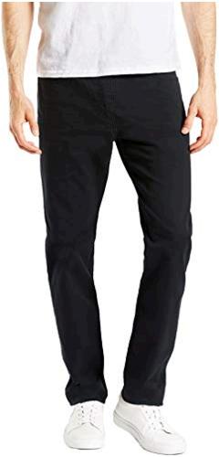 Dockers Men's Slim Fit Jean Cut All Seasons Tech Pants,, Black, Size ...