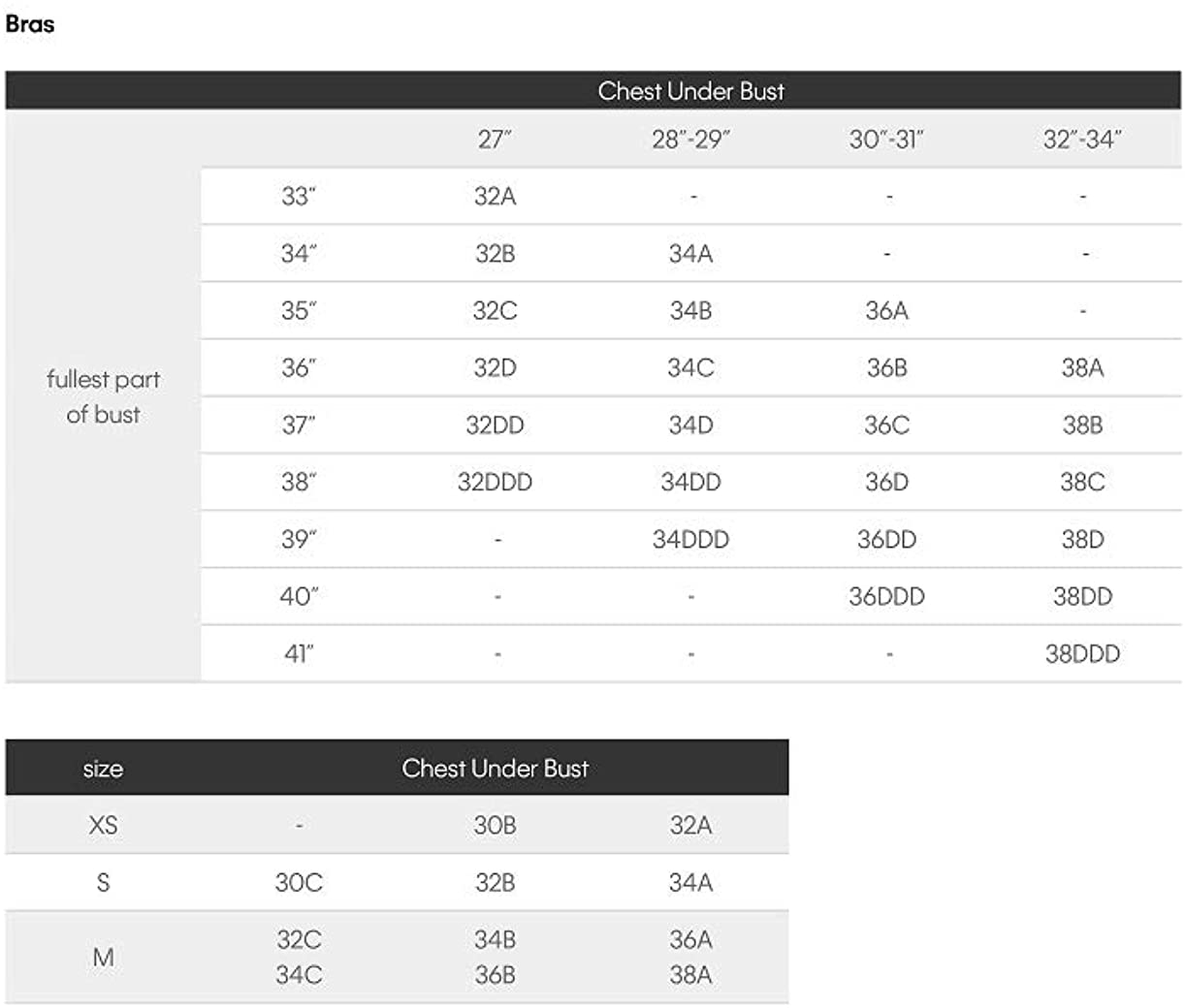 calvin klein jean size chart