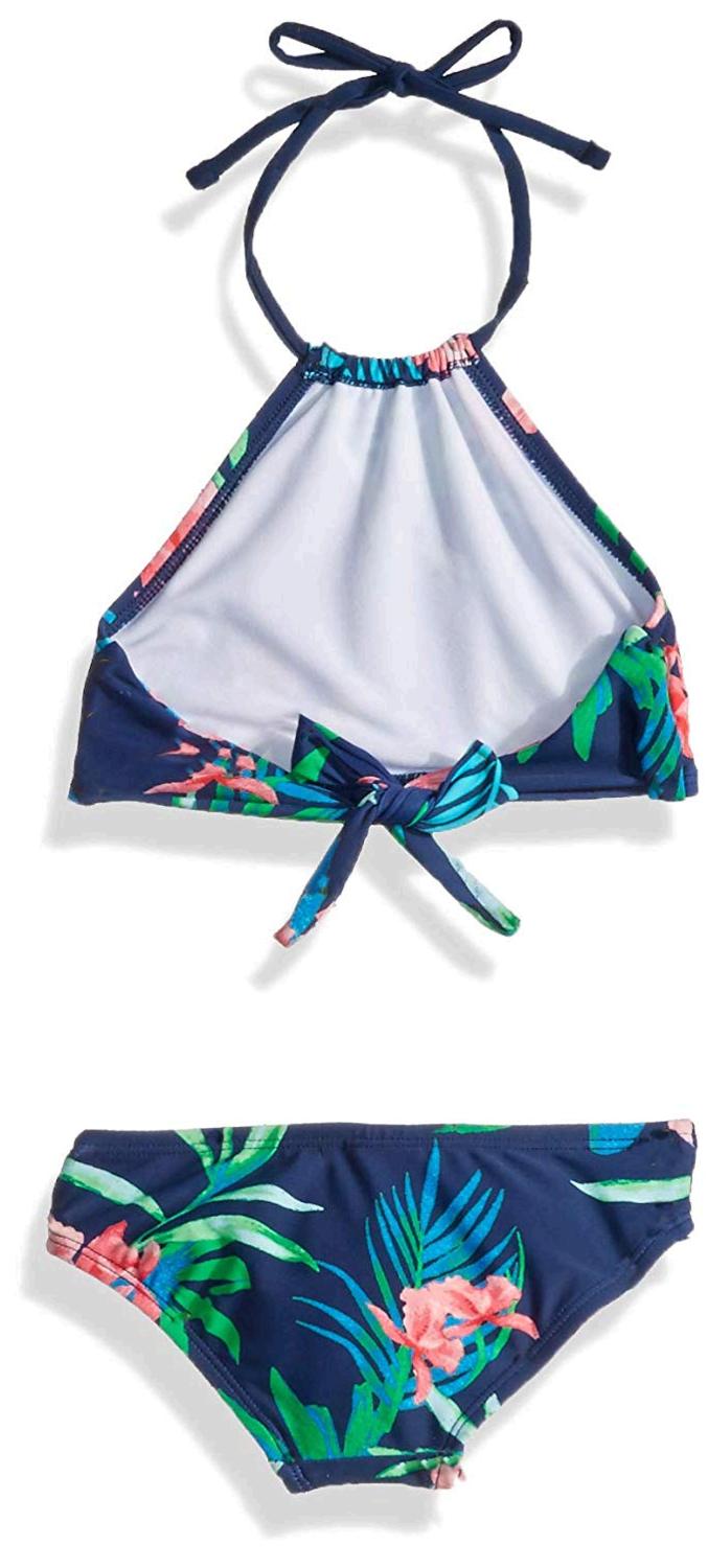 Kanu Surf Big Girls' Mahina Beach Sport Halter Bikini, MultiColor, Size ...