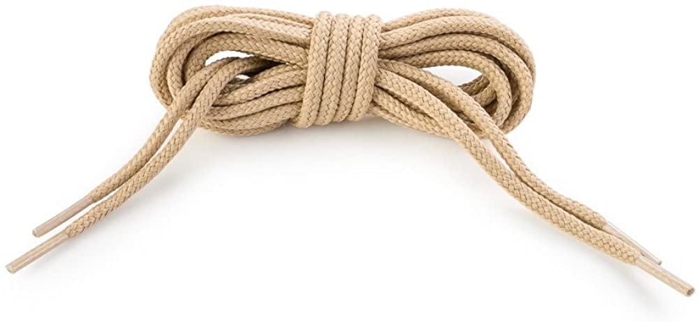 tan round shoe laces