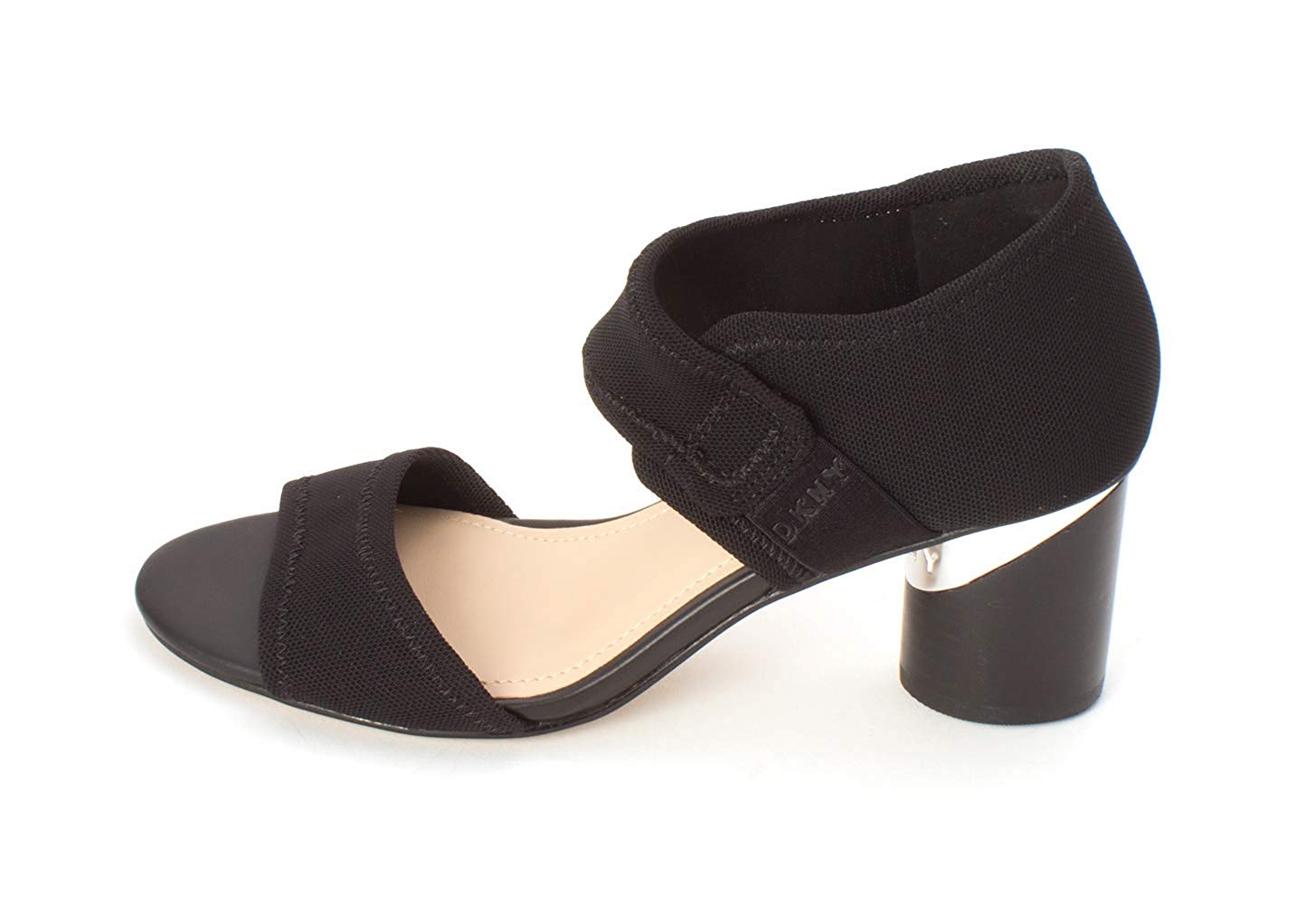 DKNY Womens Penny Fabric Open Toe Casual Ankle Strap Sandals, Black, Size 7.5 | eBay