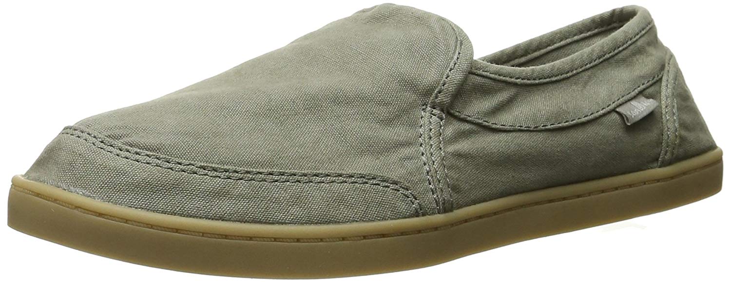 sanuk women's pair o dice leather loafer flat