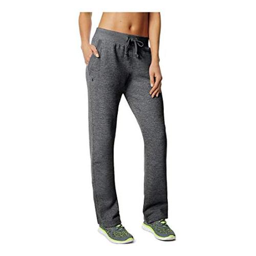 champion women's fleece open bottom pant