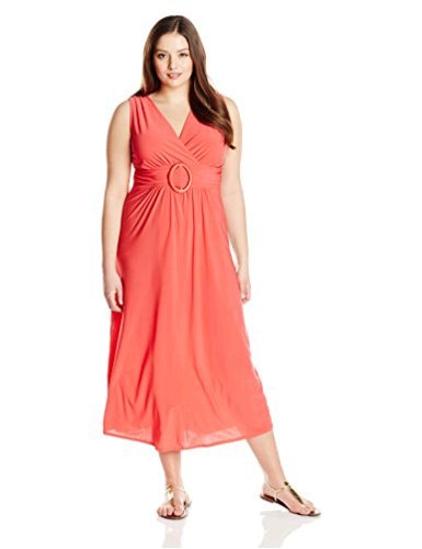 Star Vixen Women S Plus Size Sleeveless O Ring Dress Coral Size 2 0 U2cy Us Ebay