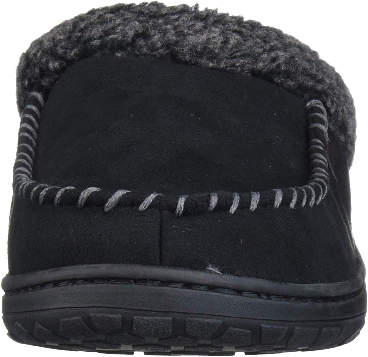 dearfoams men's microfiber suede clog with whipstitch slipper
