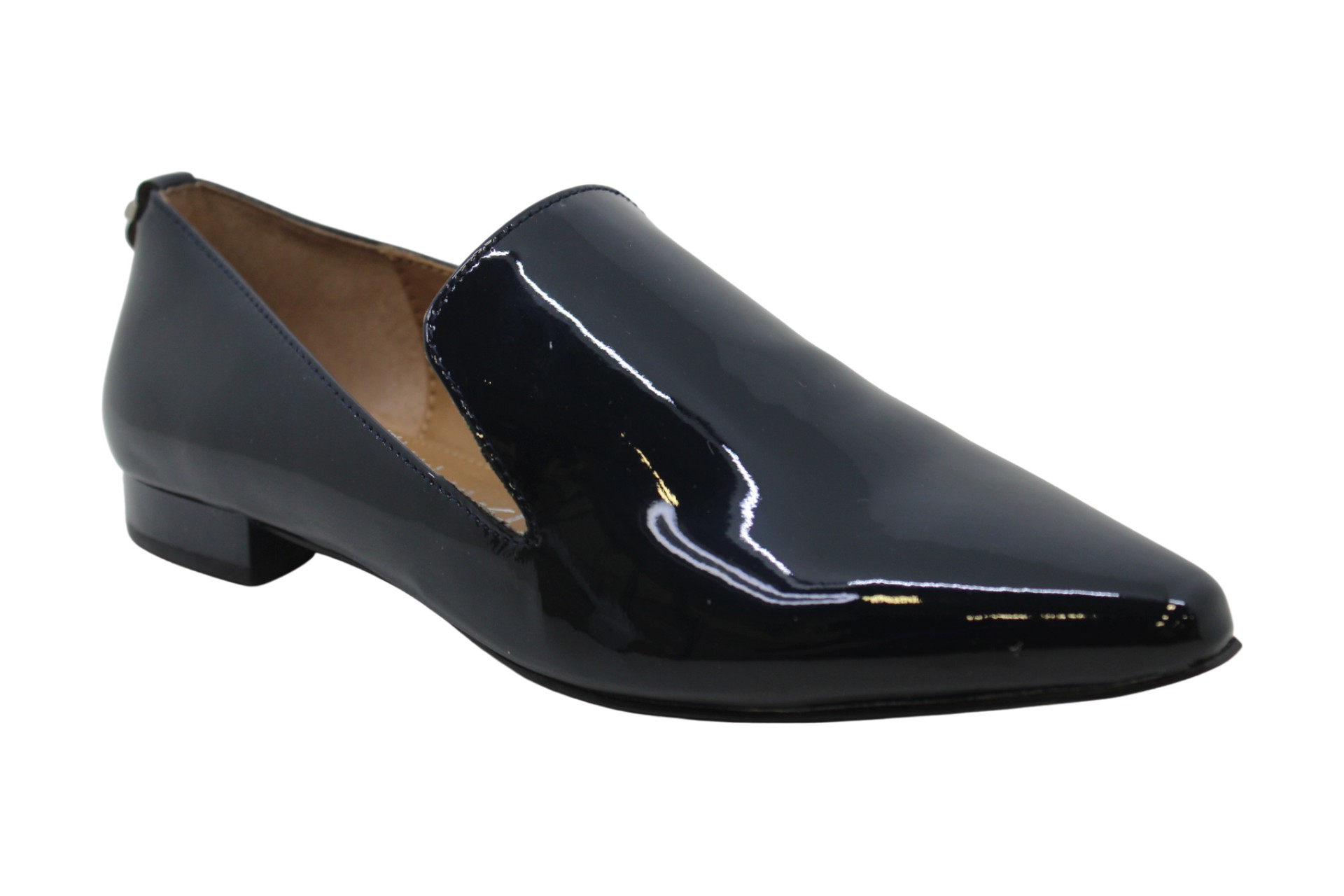 calvin klein elin patent toe loafers