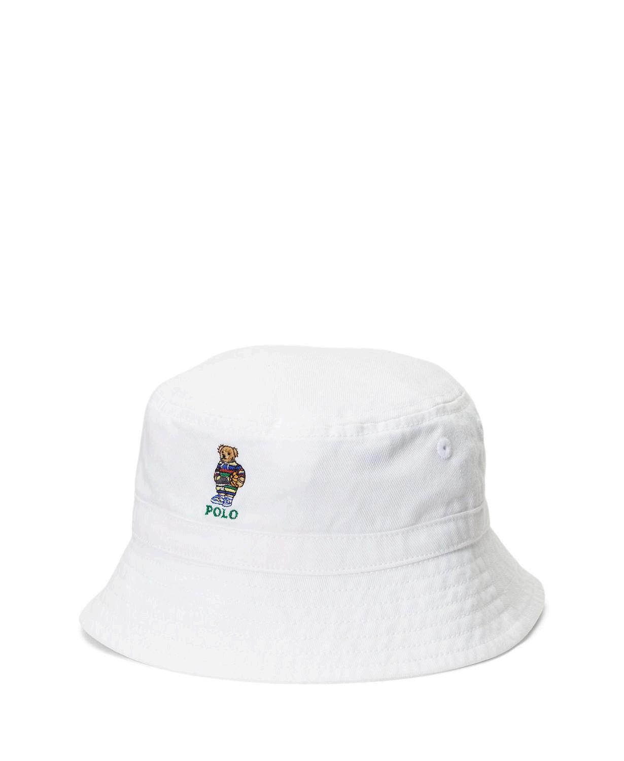 Baby Boys Polo Bear Cotton Twill Bucket Hat, MultiColor, Size 12M/24M