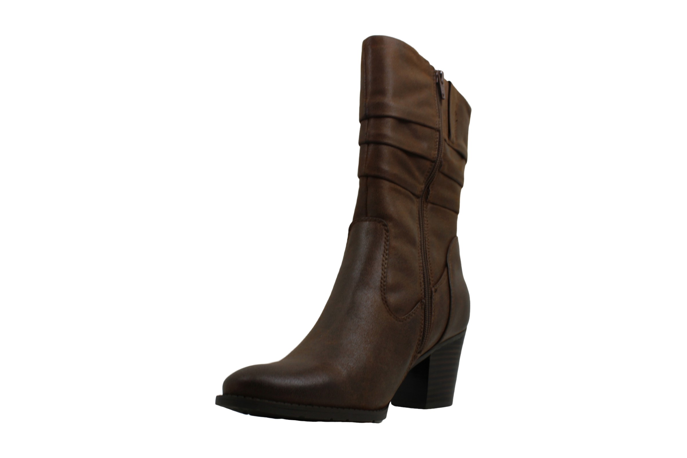 Bare Traps Womens lovelace Leather Round Toe Mid-Calf, Brush Brown ...