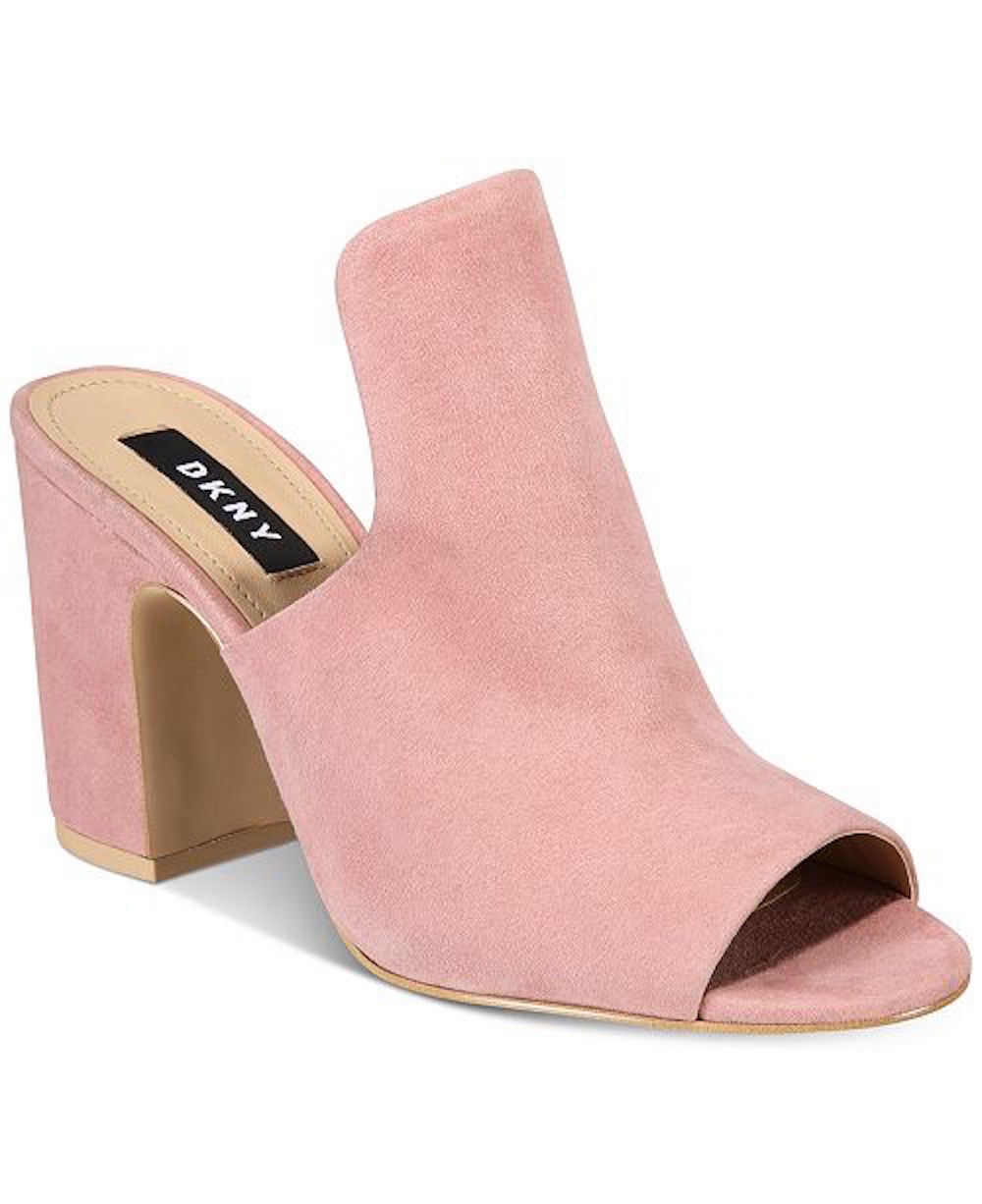 DKNY Womens Hester Fabric Peep Toe Mules, Pink, Size 8.0 vkOw | eBay