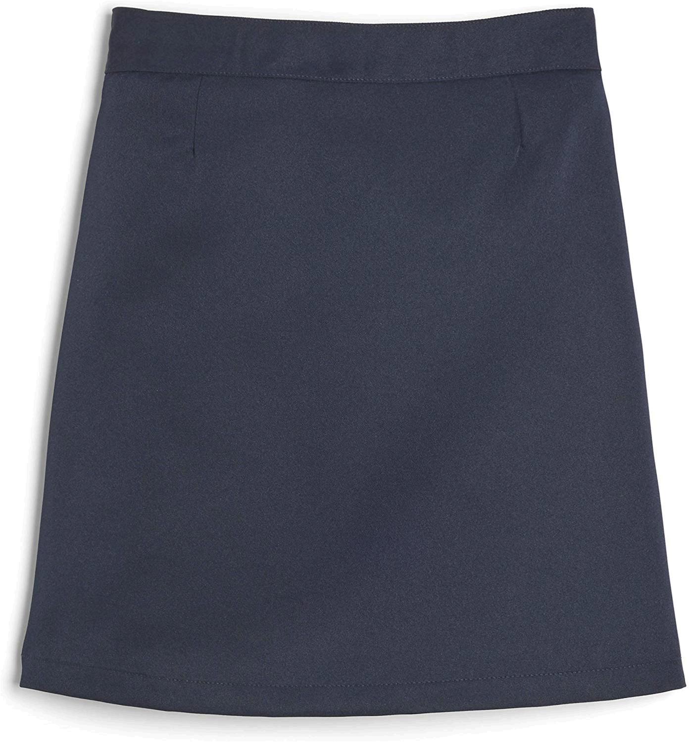 French Toast Big Girls' Front Pleated Skirt with Tabs, Navy, 16, Navy ...