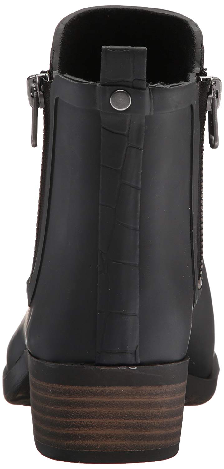 Lucky Brand Women's Baselrain Rain Boot, Black Crocodile ...