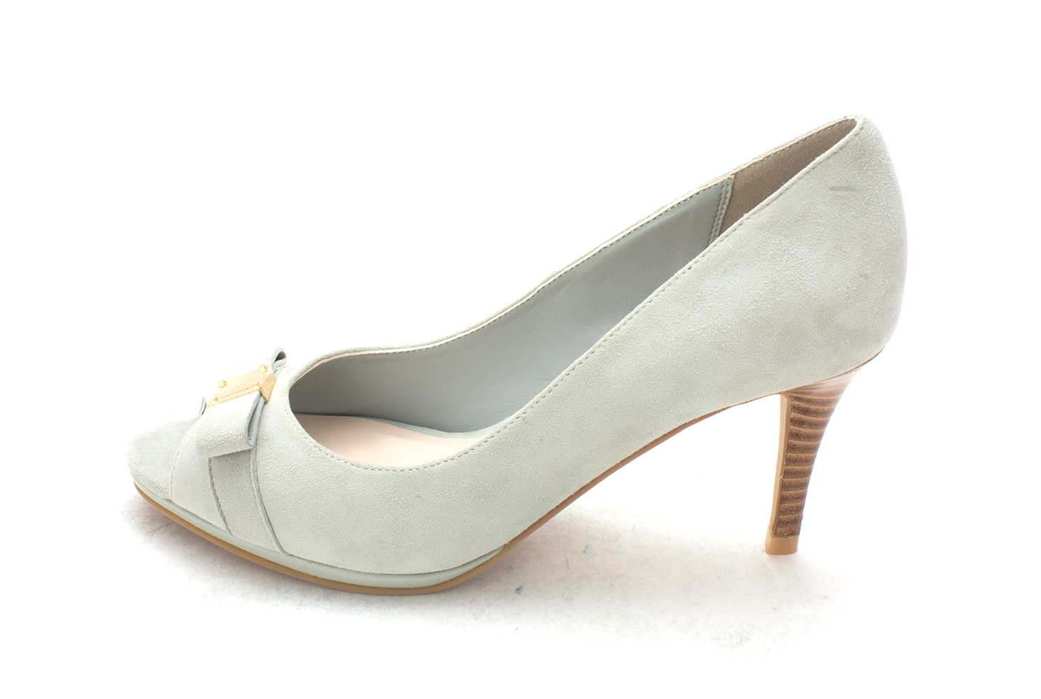 Cole Haan Womens Clarissasam Pointed Toe Classic Pumps Grey Jade Size 6.0 Cole Haan Womens Clarissasam Pointed Toe Classic Pumps Grey Jade Size 6.0