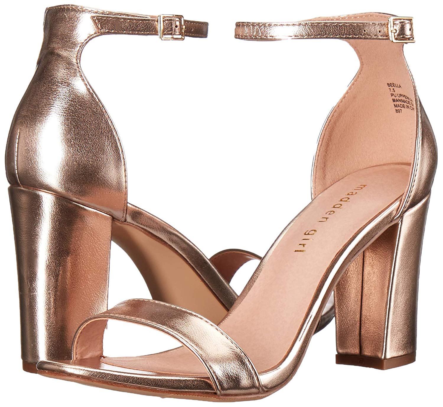 rose gold ankle strap