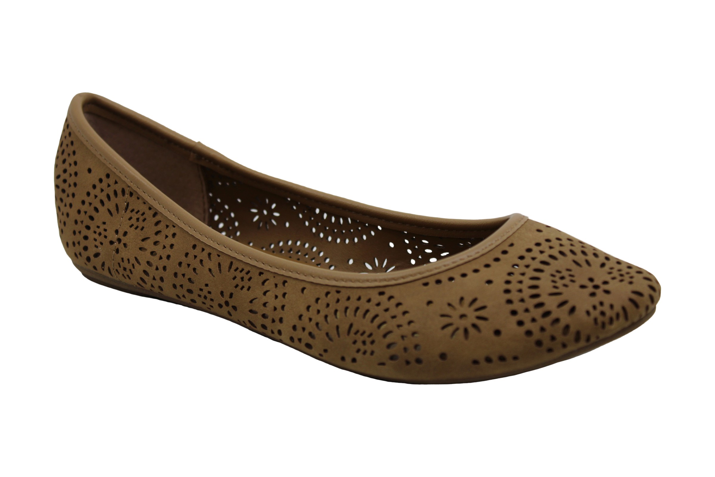 perforated ballet flats