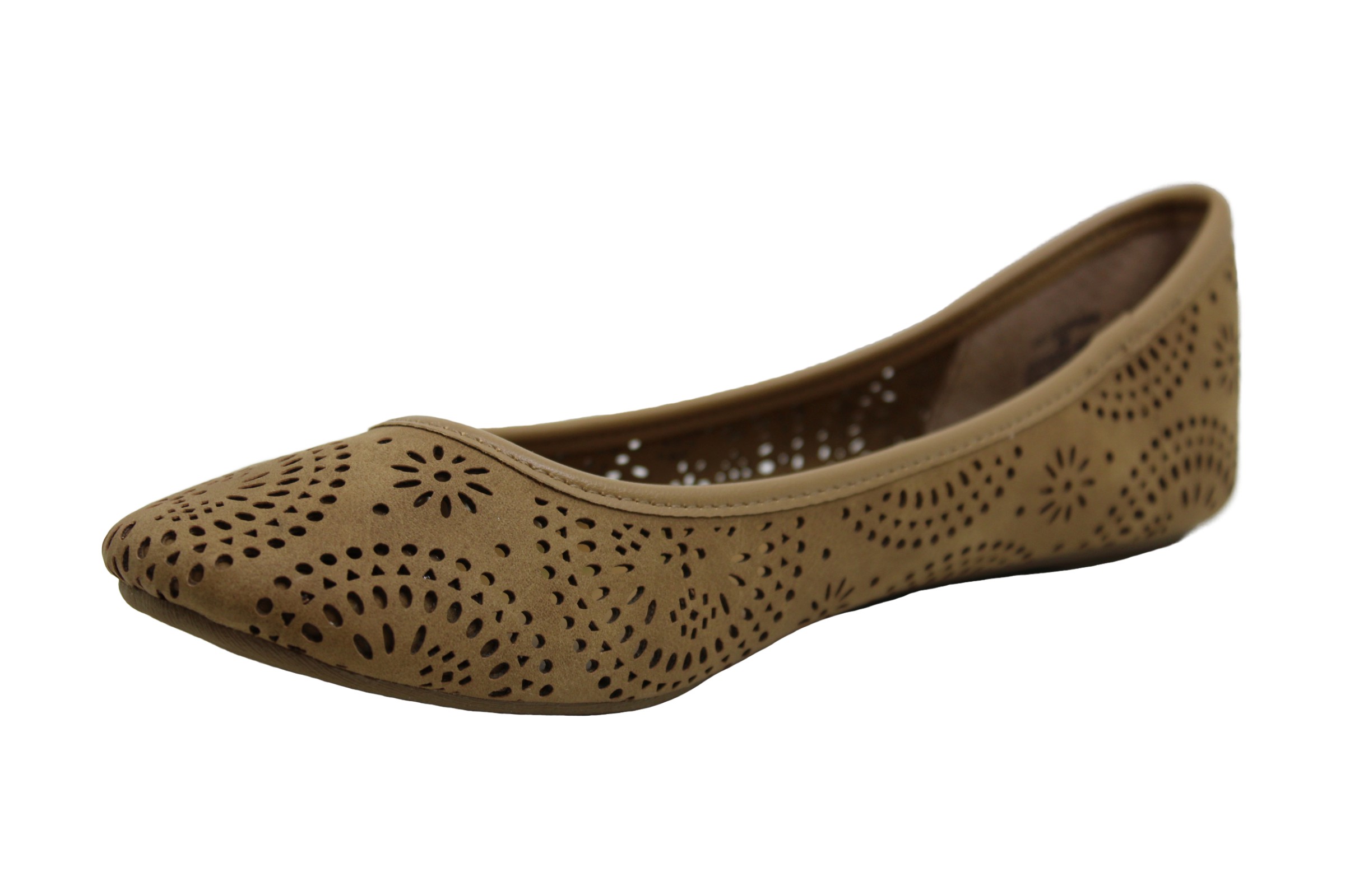 perforated ballet flats