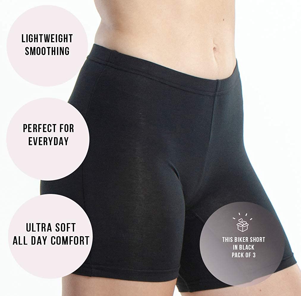 black bike shorts cotton