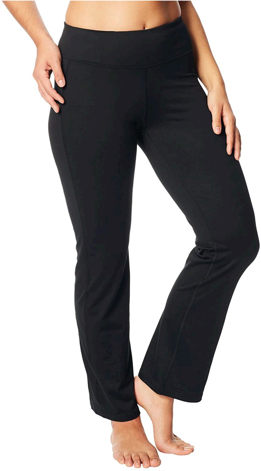 High Waisted Plus Size Pants 7/8 Length Leggings with Pockets black_Pl –  bubblelime