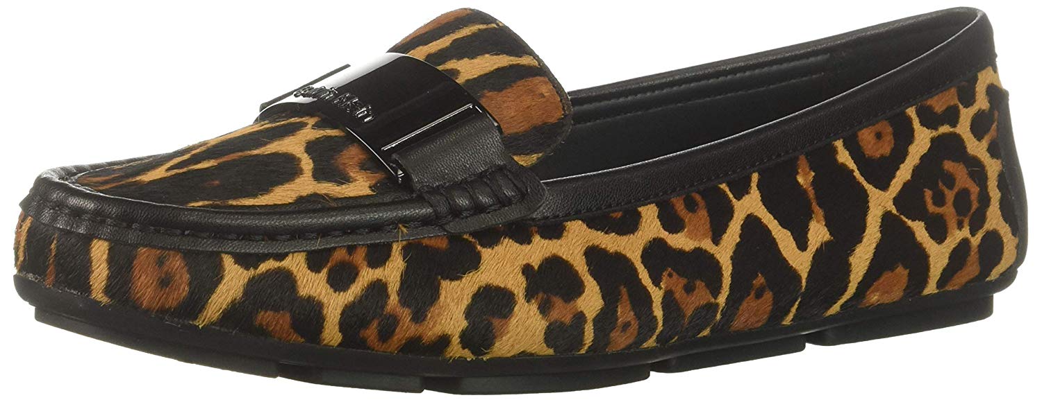 calvin klein leopard print flats