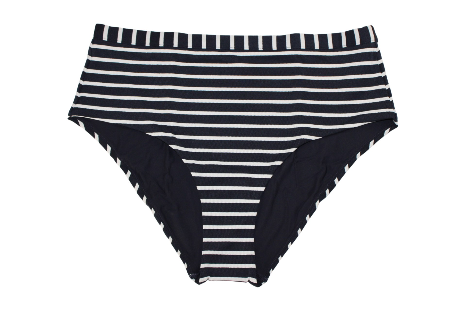 Cos Womens EW74 Nylon Brief Swimsuit Bottom, Navy/white Stripe