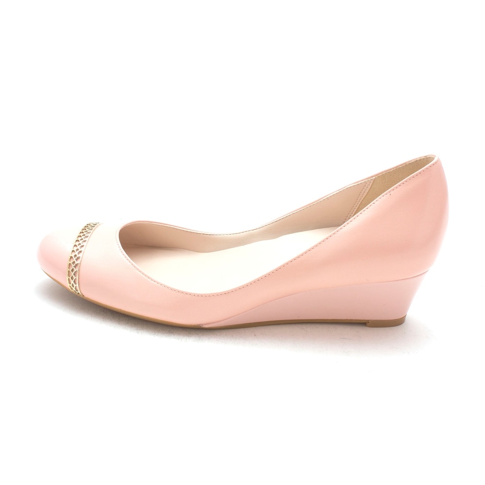 Cole Haan Womens 14A4006 Closed Toe Wedge Pumps Pink Size 6.0 Cole Haan Womens 14A4006 Closed Toe Wedge Pumps Pink Size 6.0