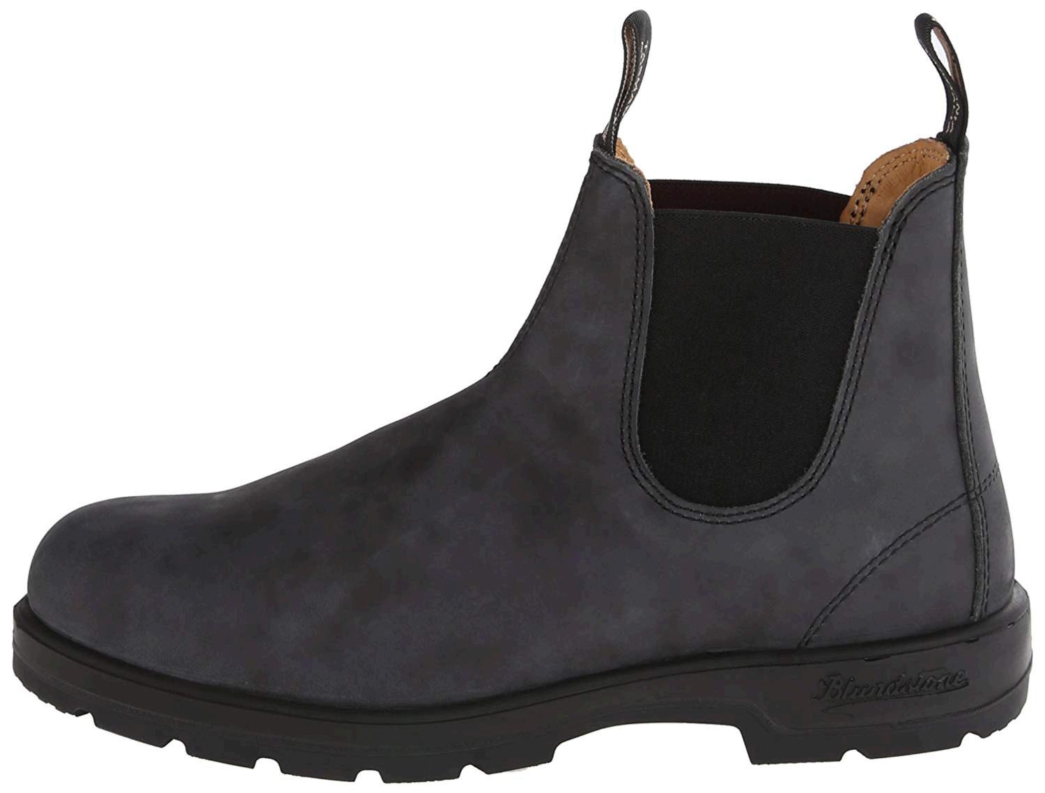 Kids Blundstone Girls 587 Ankle Pull On Chelsea Boots, Rustic Black ...