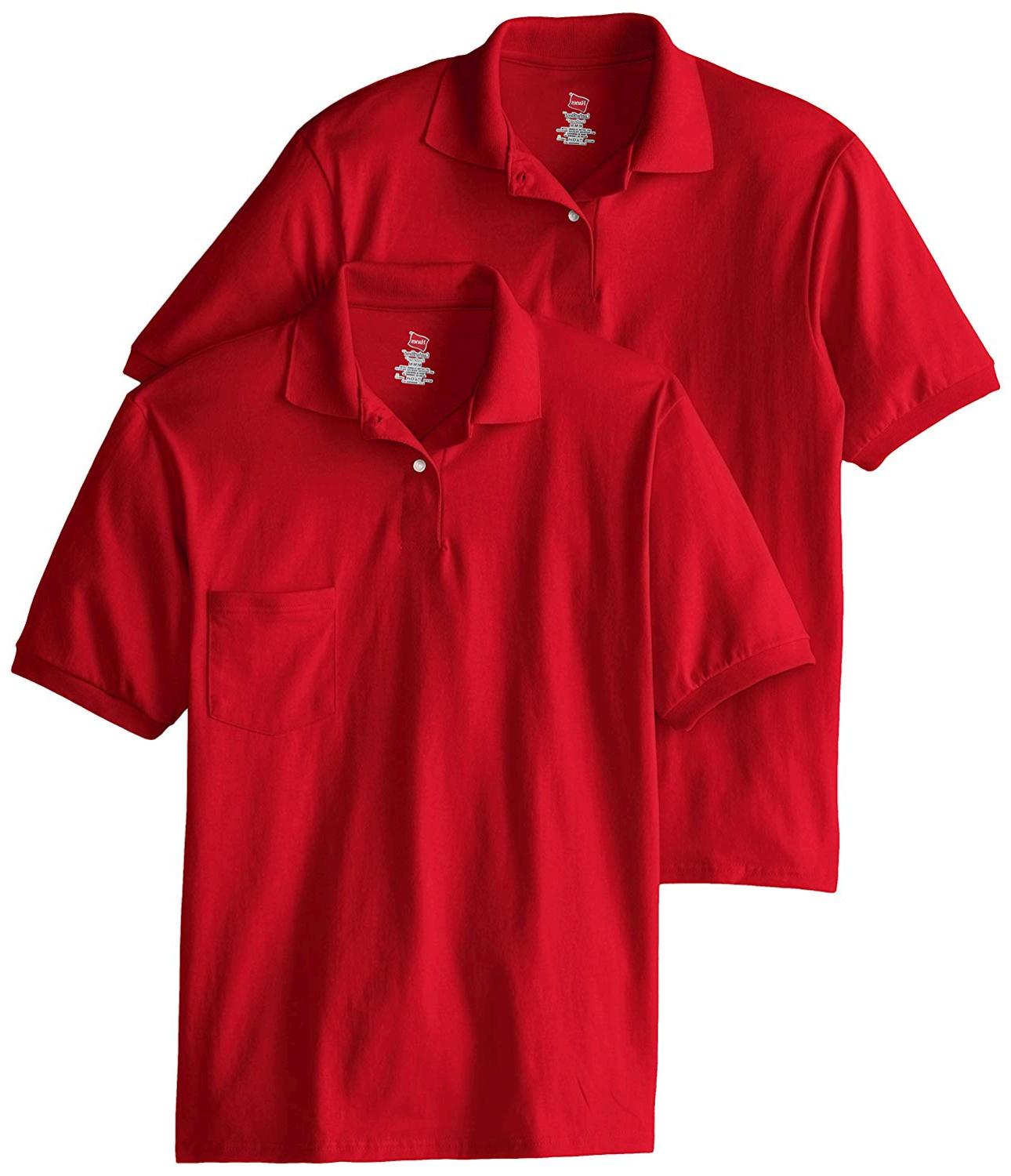 short sleeve red shirt men