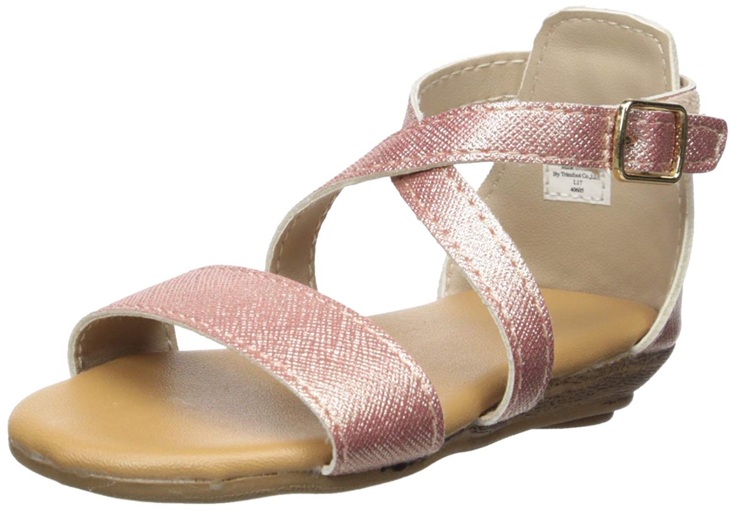 Baby Deer Kids� 016385 Sandal, Rose Gold, Size Toddler 10