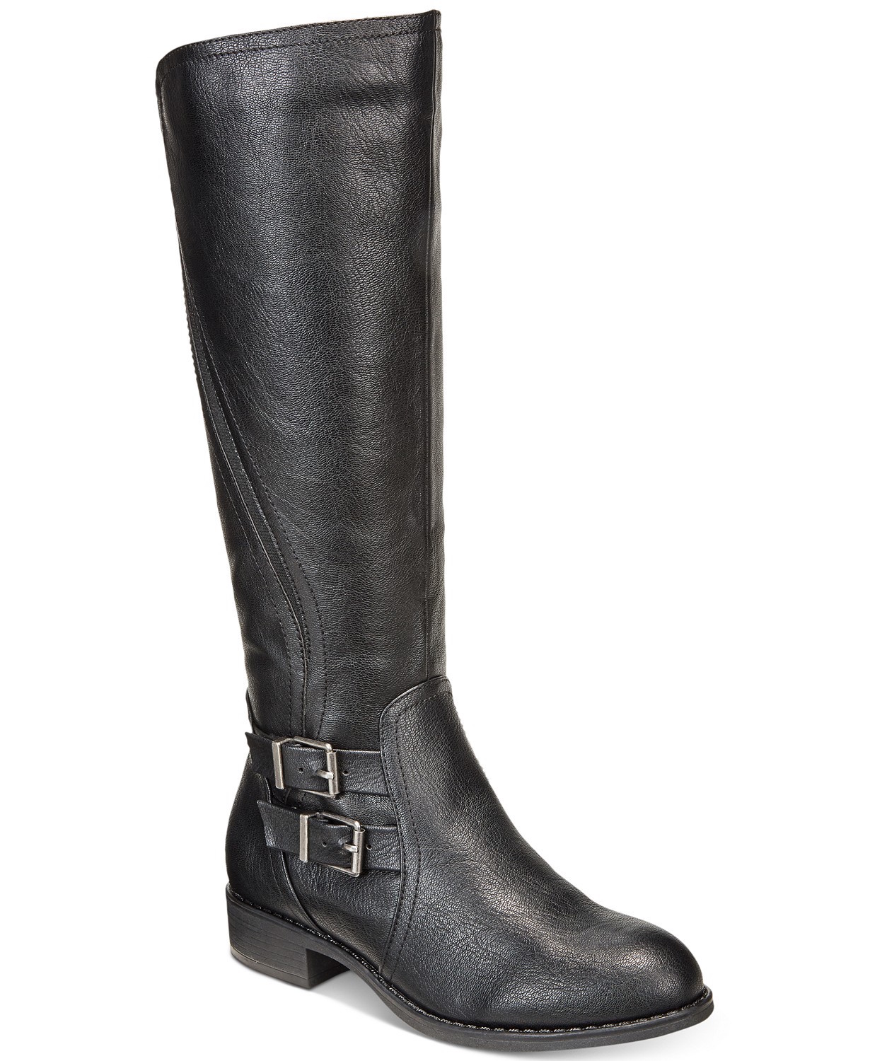 Style & Co. Womens Milah Almond Toe Knee High Fashion Boots, Black ...