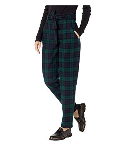 Pendleton Women's Tartan Belted Trousers, Black Watch  