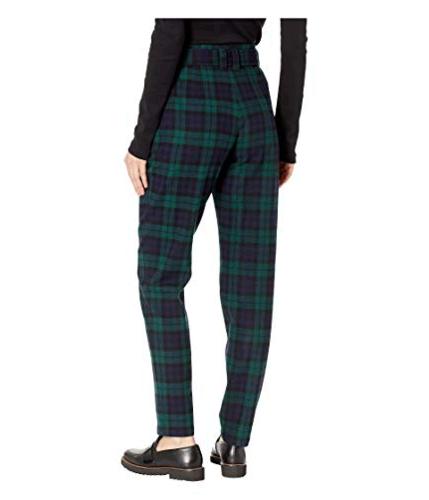 Pendleton Women's Tartan Belted Trousers, Black Watch  