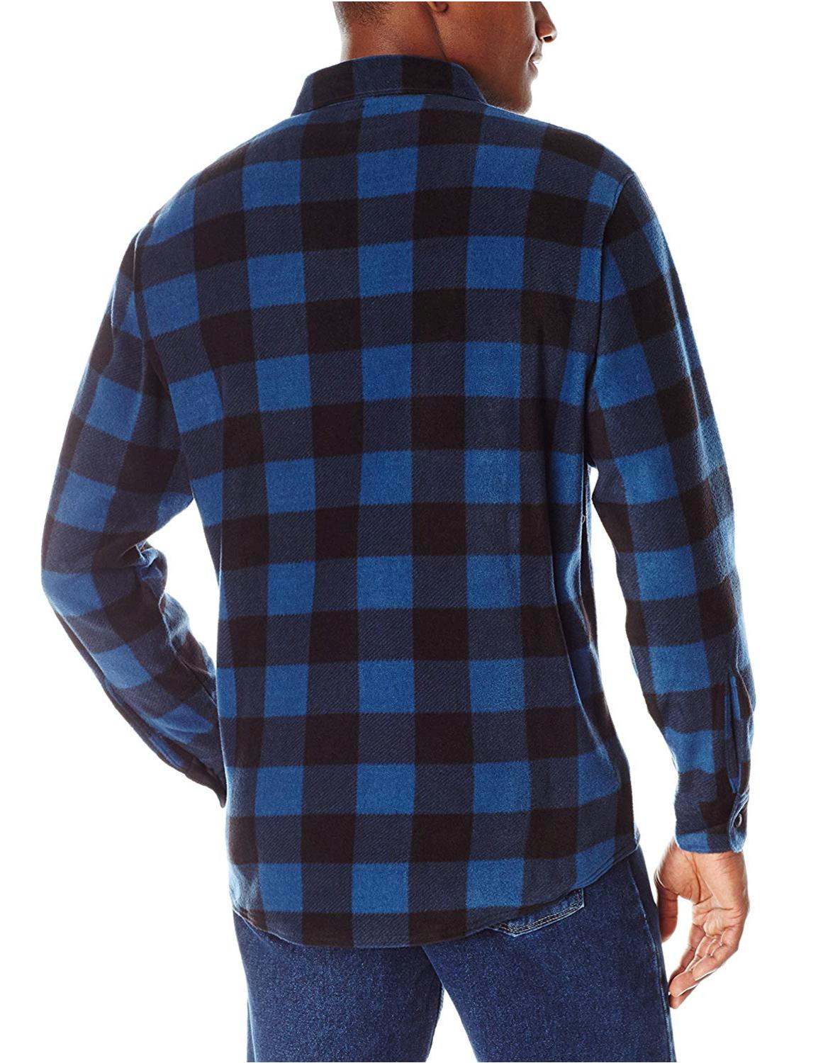 wrangler men's fleece shirts