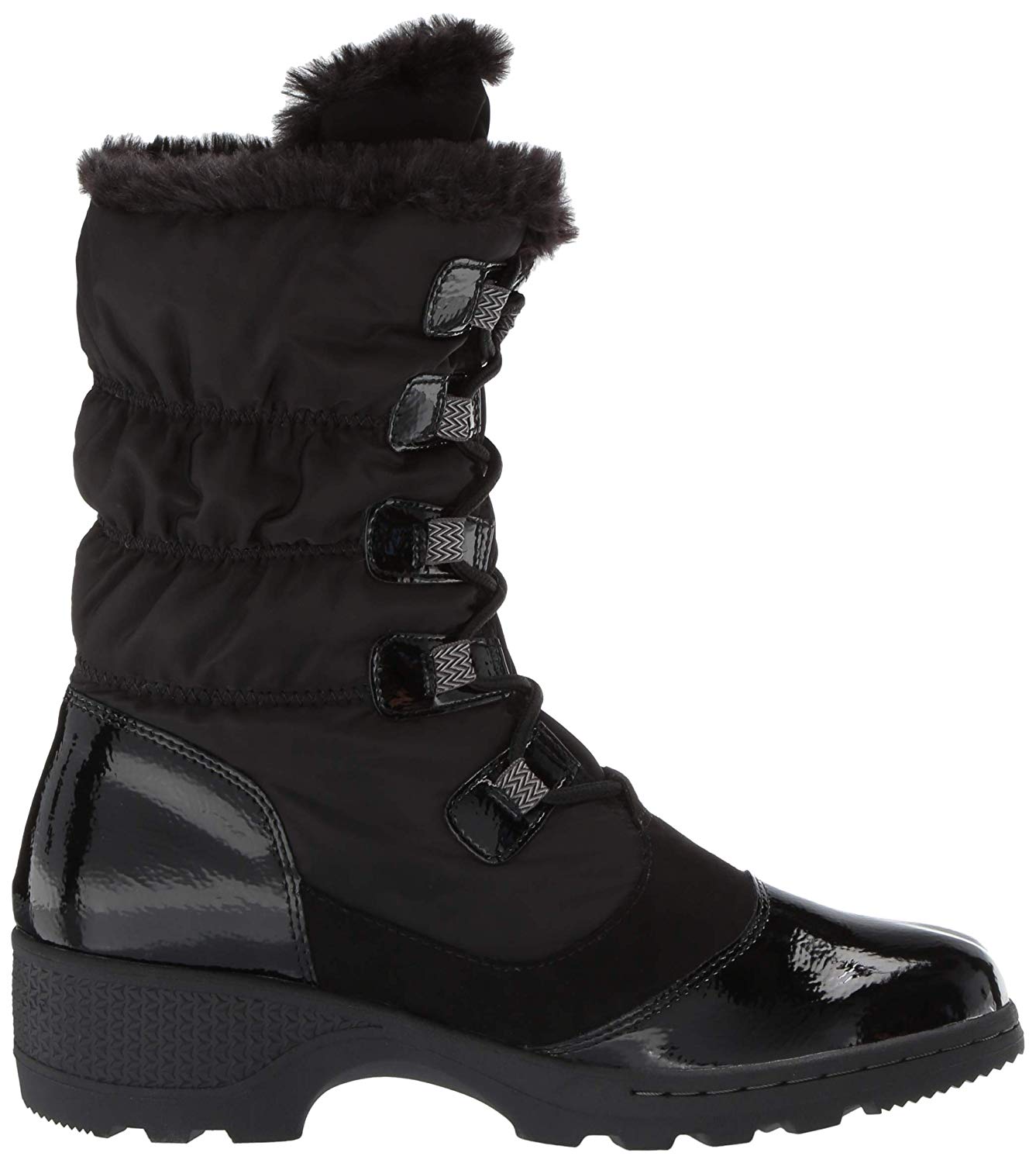 mid calf black boots womens