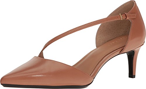 Calvin Klein Womens Page Leather Pointed Toe Dorsay Pumps Brown Size 10.0 Calvin Klein Womens Page Leather Pointed Toe Dorsay Pumps Brown Size 10.0
