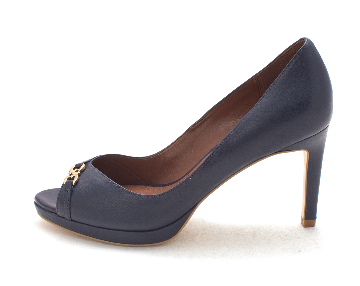 Cole Haan Womens Janiesam Peep Toe Classic Pumps Blue Size 6.0 Cole Haan Womens Janiesam Peep Toe Classic Pumps Blue Size 6.0