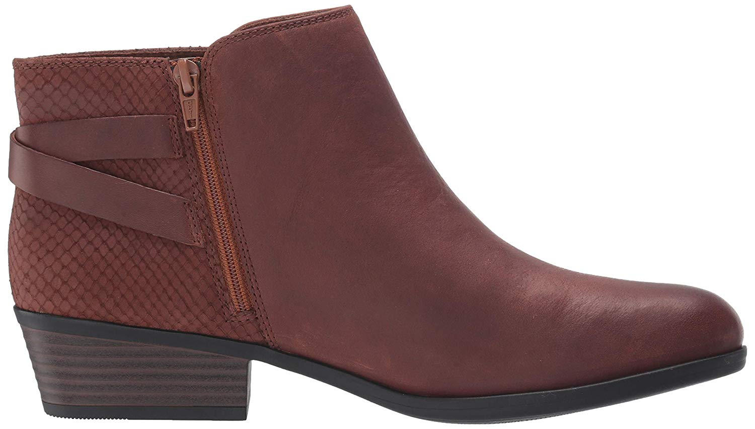 Clarks Women's Shoes 26144996 Leather Closed Toe Ankle Fashion, Tan