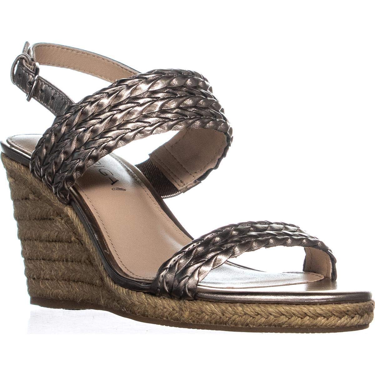 gold espadrille wedge sandals