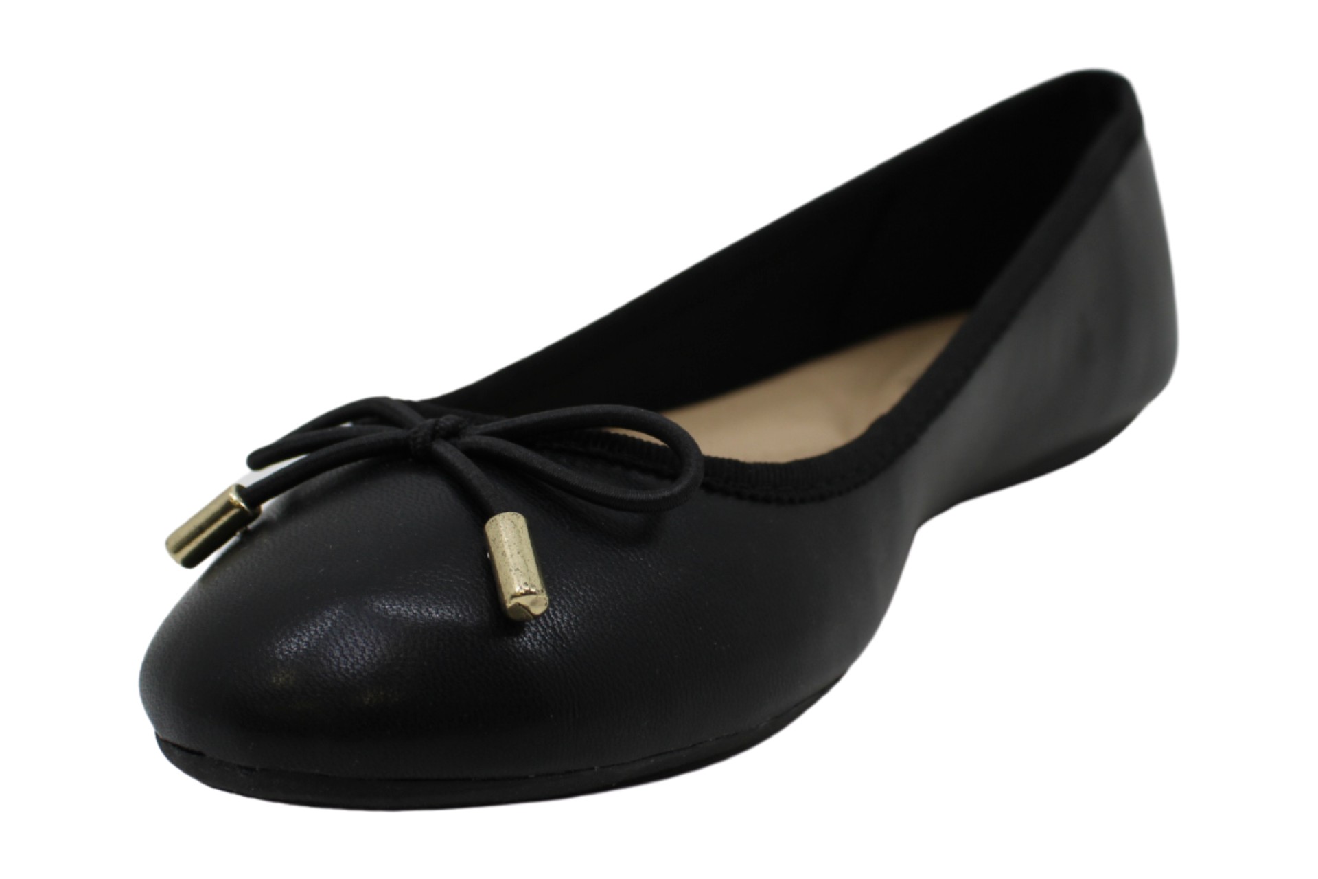 black toe ballet flats