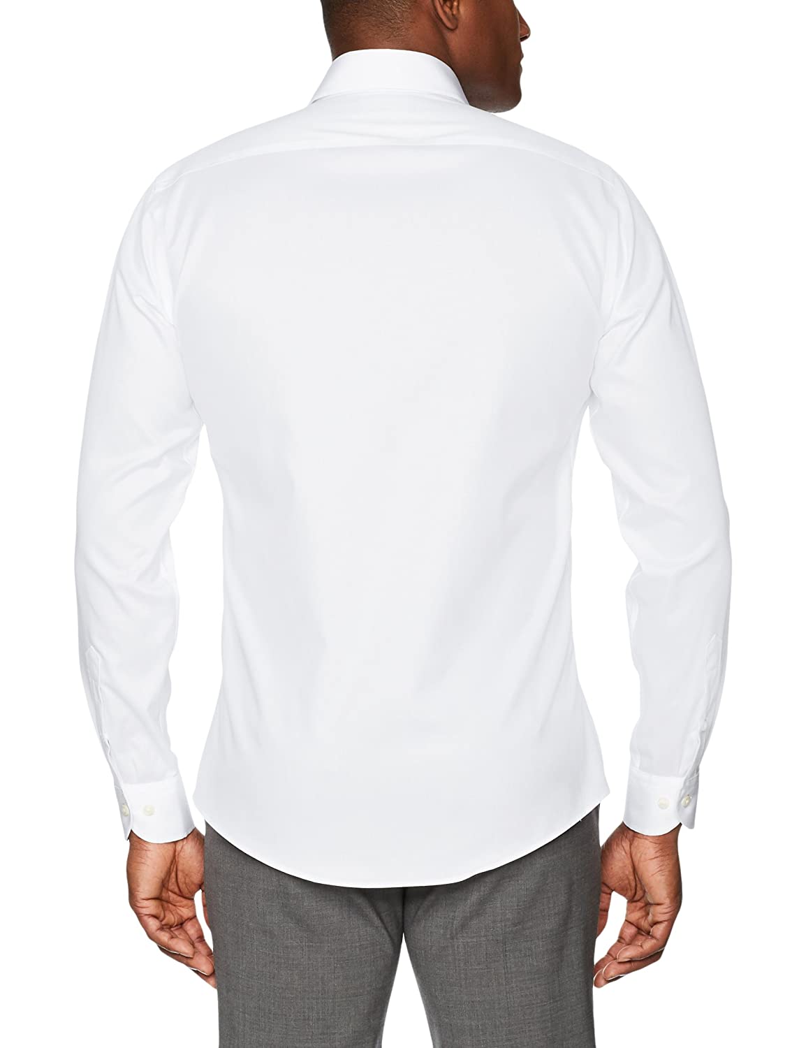 White Size 16.0 BUTTONED DOWN Men/'s Classic Fit Cutaway-Collar Non-Iron Dress