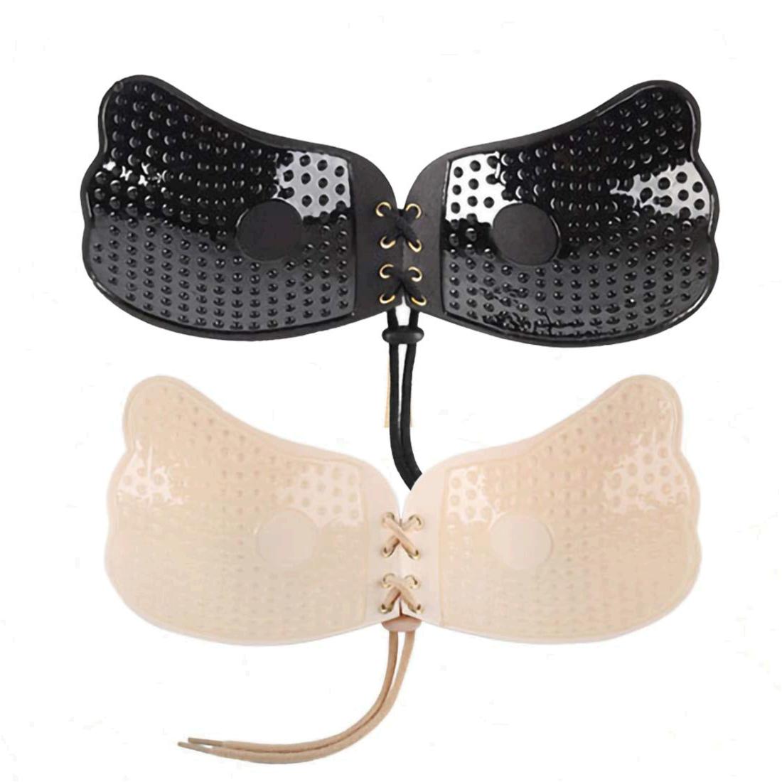 Muryobao Women Sticky Strapless Bra Adhesive Backless, 2