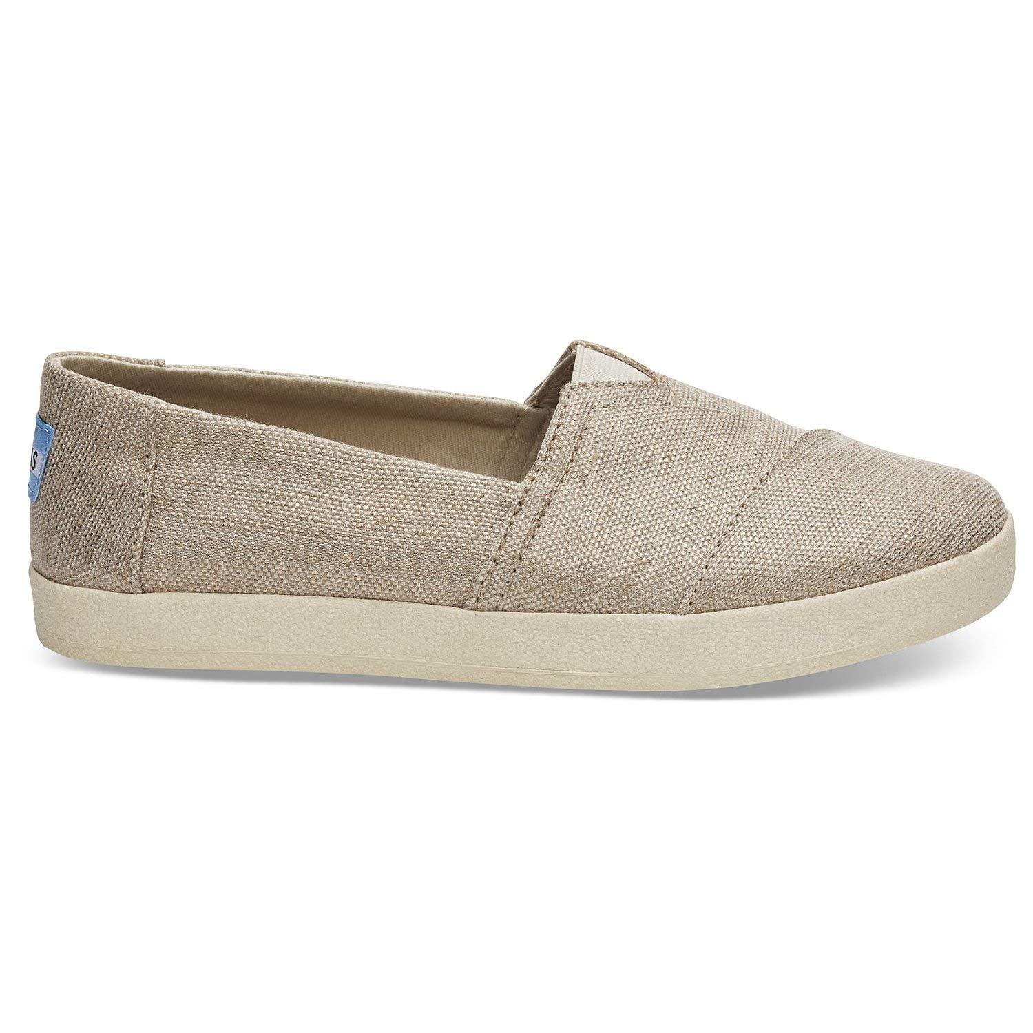 TOMS Womens Avalon Sneaker Low Top Slip On Fashion Sneakers, Gold, Size ...