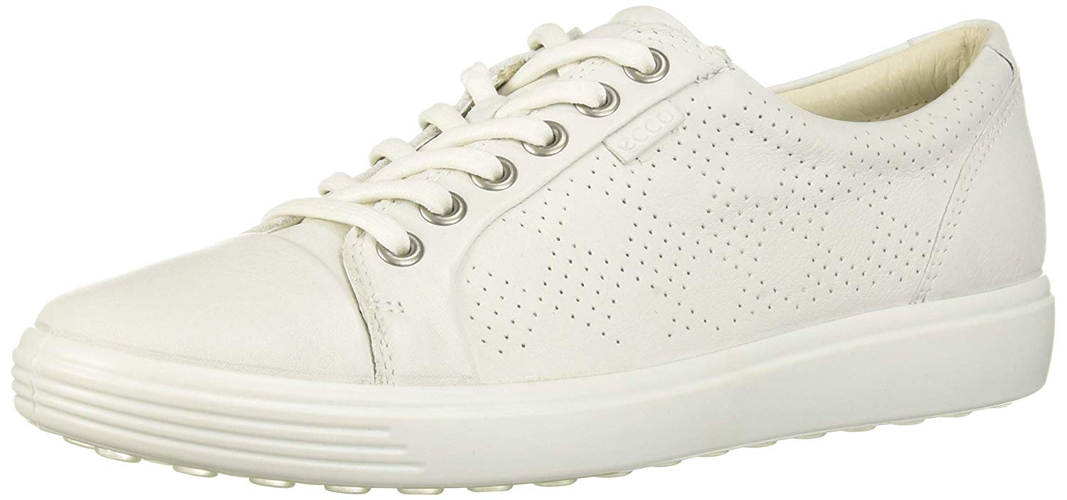 ECCO Women's Soft 7 Sneaker, White Perforated, Size 7.0 LKJL ...