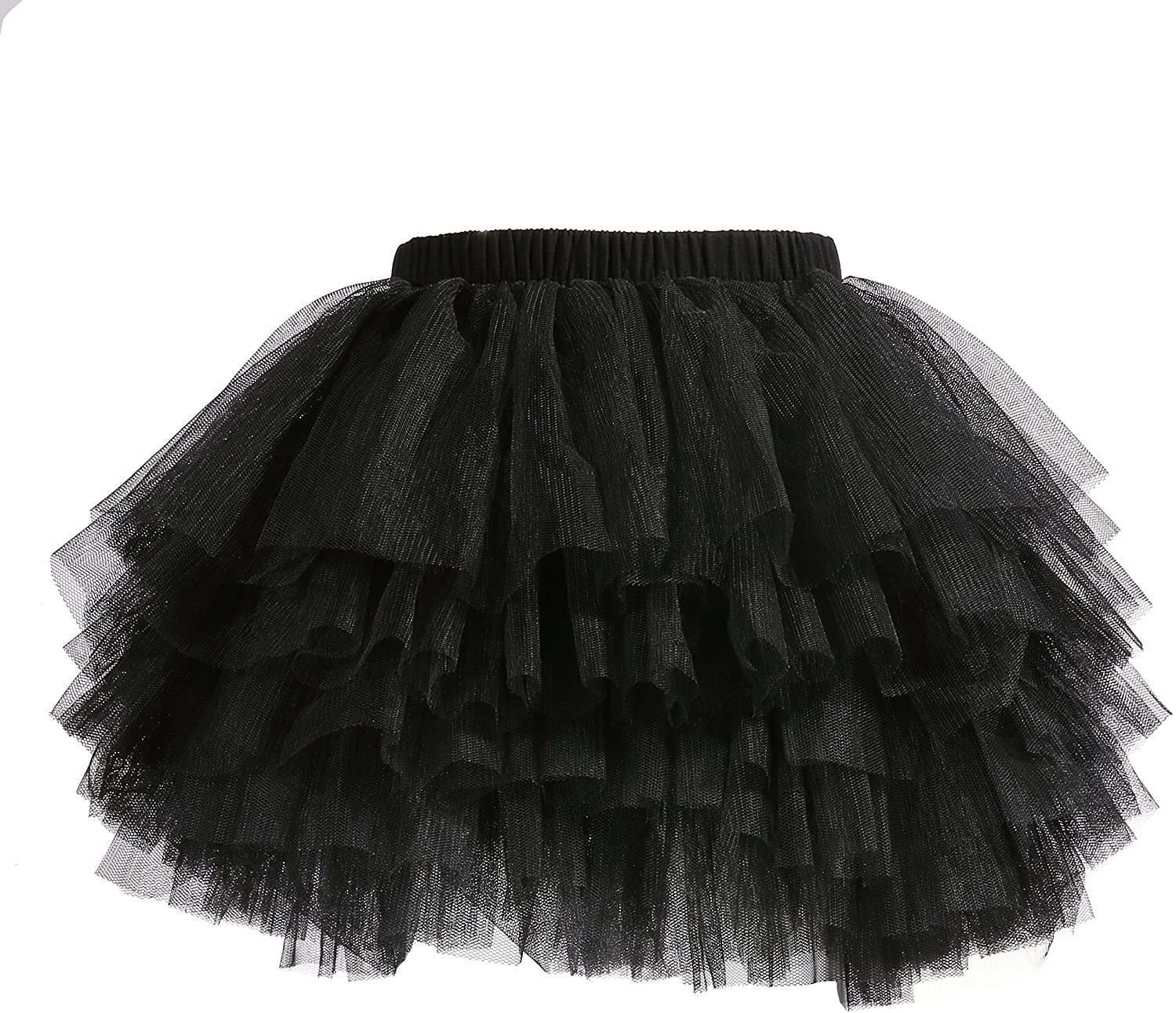 Baby Girls' Tutu Skirt Toddler 6 Layered Tulle Tutus 1-8T, Black, Size ...