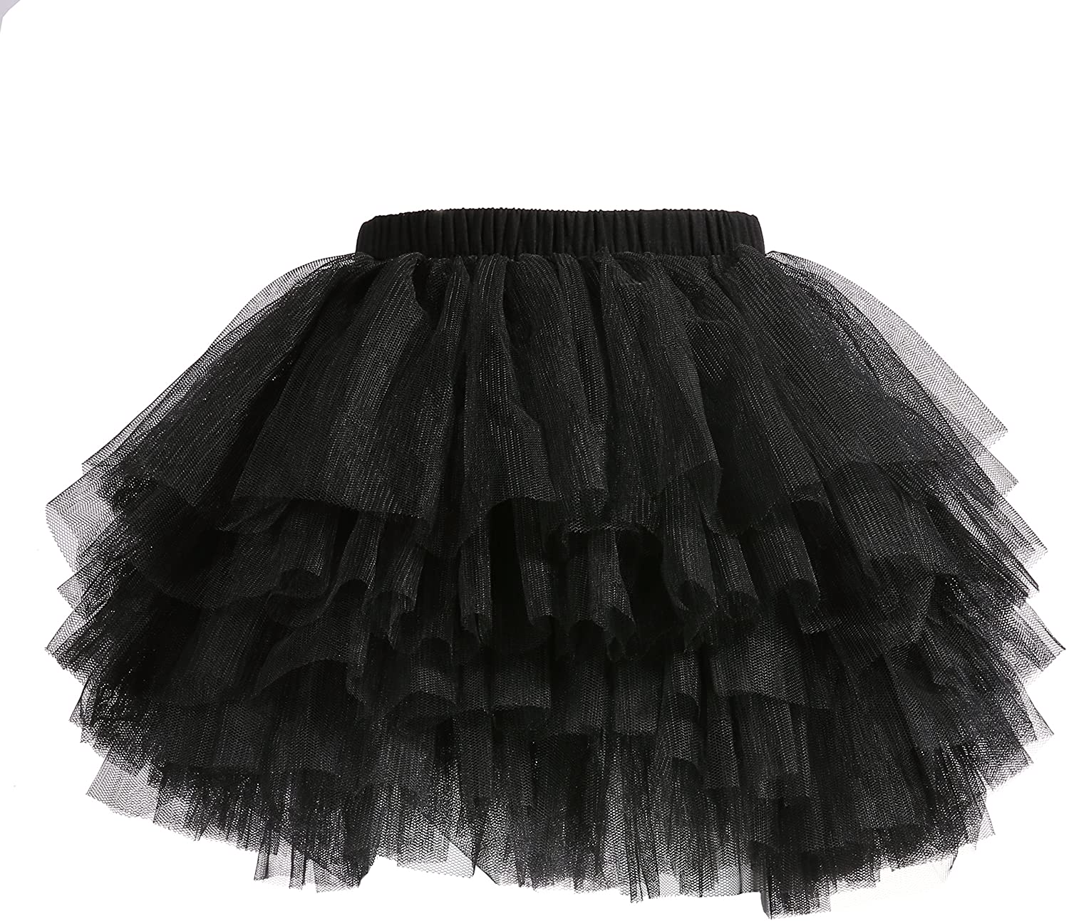 Baby Girls' Tutu Skirt Toddler 6 Layered Tulle Tutus 18T, Black, Size