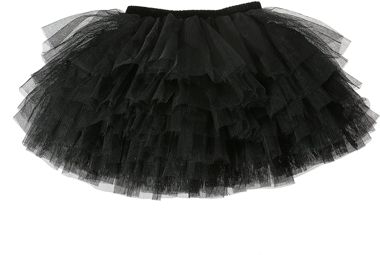 Baby Girls' Tutu Skirt Toddler 6 Layered Tulle Tutus 1-8T, Black, Size ...