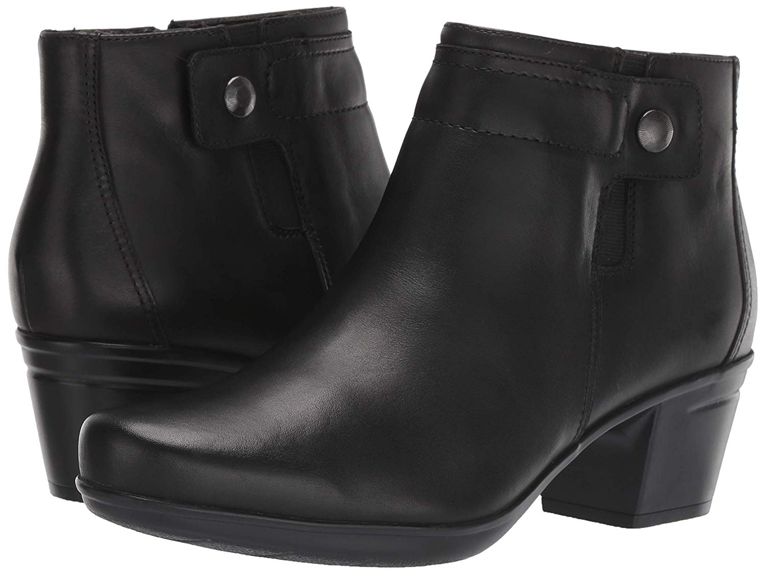 CLARKS Women's Emslie Jada Ankle Boot, Black Leather, Size 6.5 o2gA ...